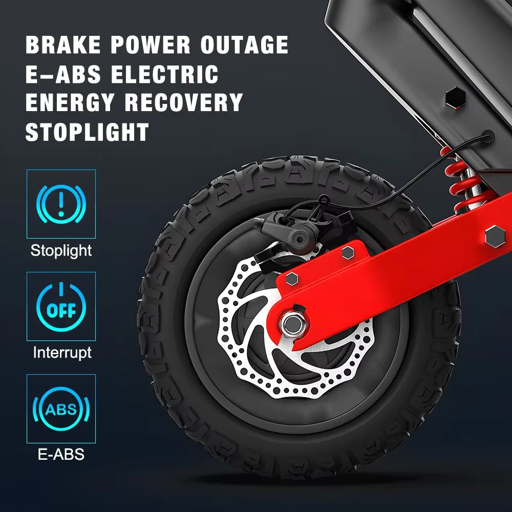 Newly designed 1000W dual motor off-road scooter 48V18.2AH power lithium battery all terrain foldable adult heavy-duty electric