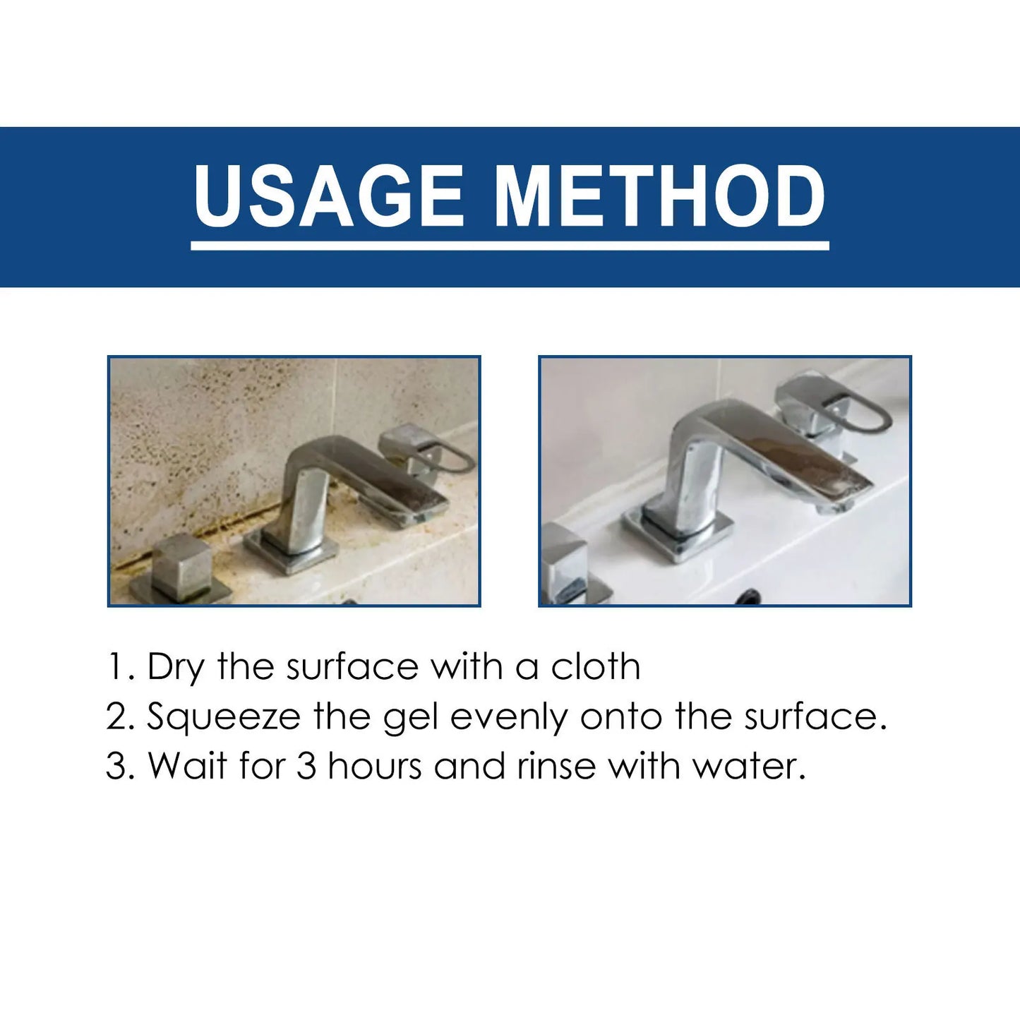 10pcs Mold Remover Gel Household Kitchen Toilet Wall Cleaning Cleaner Furniture Tile Dust Stain Removal Mildew Remover Agent