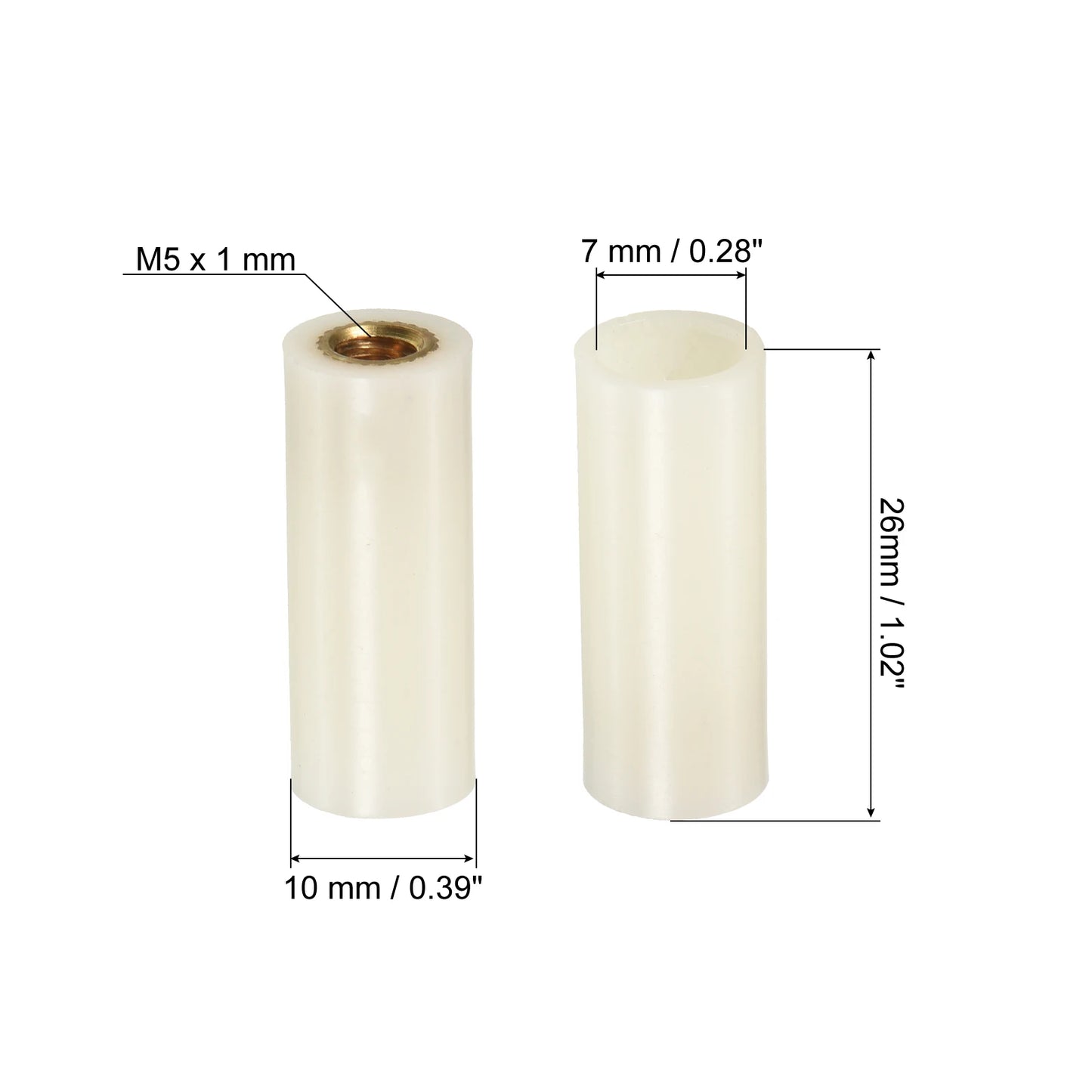 10/11/13mm Dia Pool Cue Ferrules, 10 Pack Snooker Billiard Cue Tips Ferrules Screw-on Pool Stick Tips Replacement Accessories