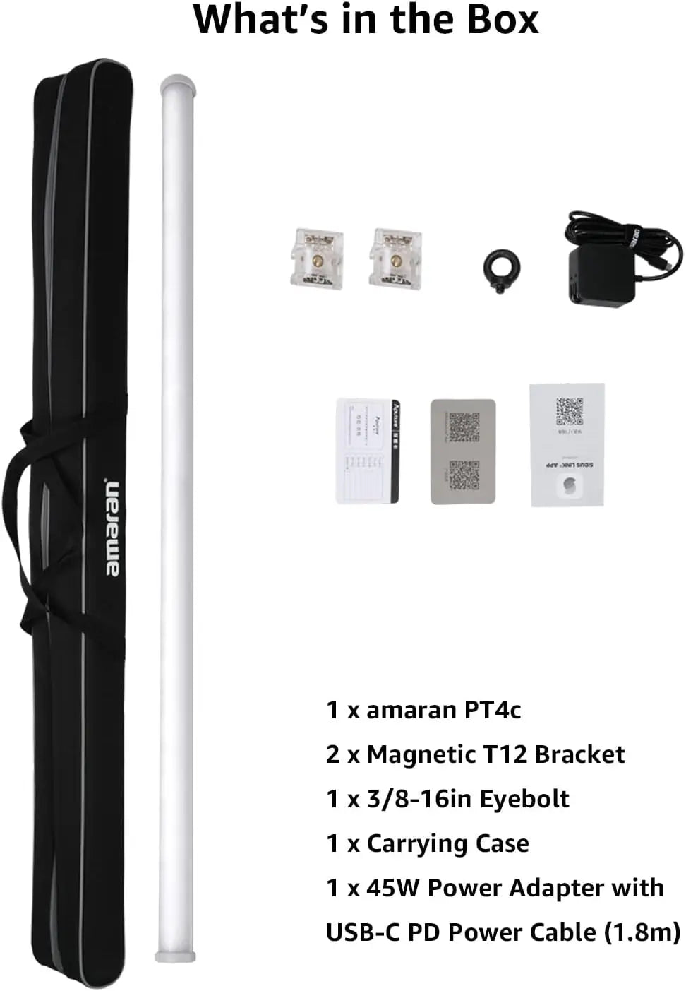 Aputure amaran PT4c Ultra-portable Full-Color LED Pixel Tube Magnetic Attraction Light Video Studio Photography Lighting