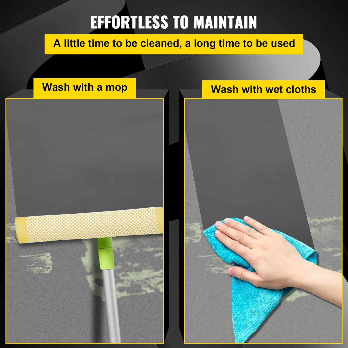 SucceBuy PVC Dance Floor Mat 1.5mm Thick Reversible Portable Non-Slip Vinyl Dance Flooring Roll Jazz Pop Ballet Dance Floor