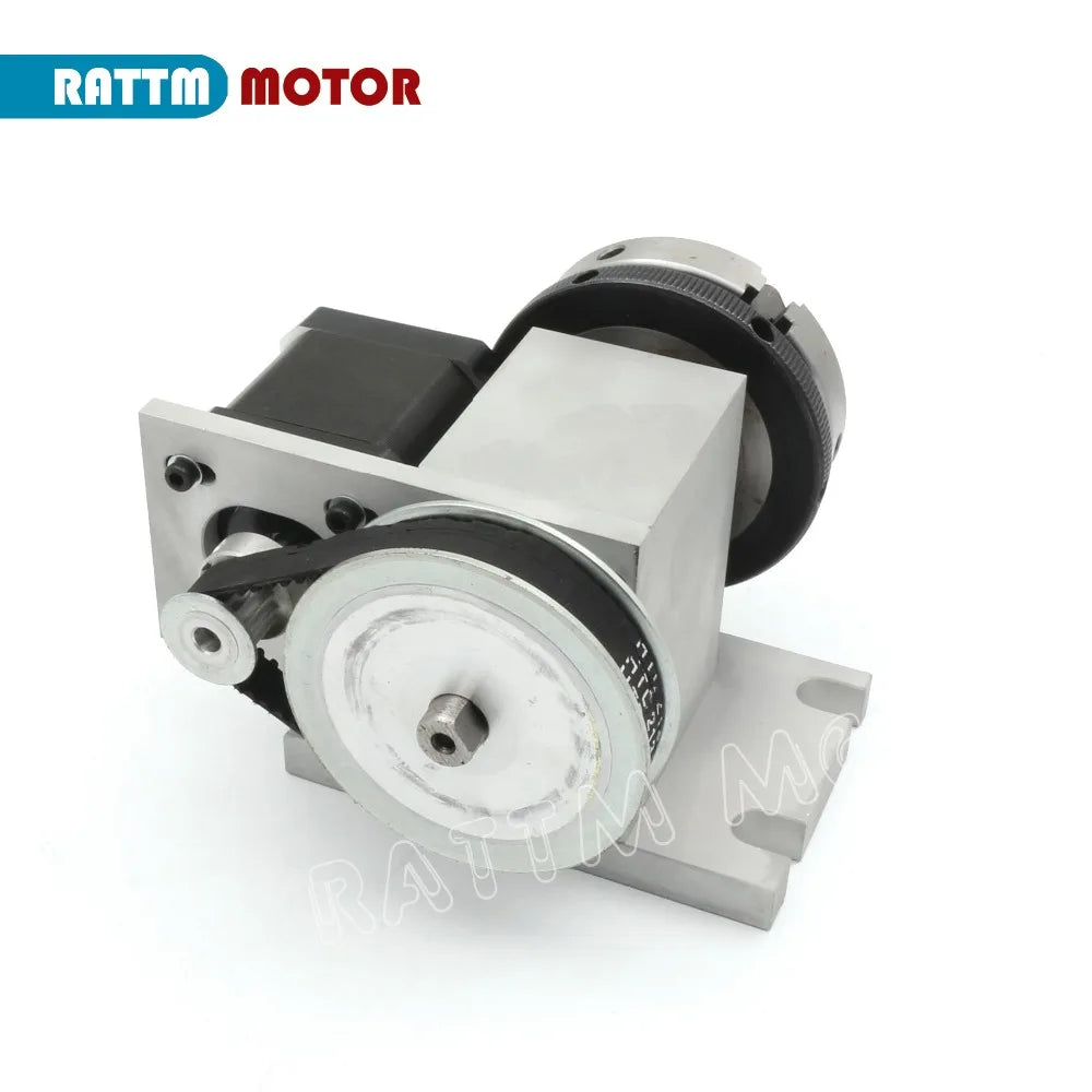 【EU US】CNC Lathe Kit Fourth 4th A Rotary axis K11-65mm / K12-65mm With 3 4 Jaws Chuck