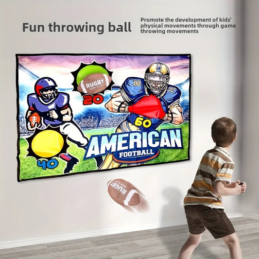 27PCS Recommended Target Throwing Rugby Game In The United States - Rugby Gift For Boys - Indoor And Outdoor Fun For Children |
