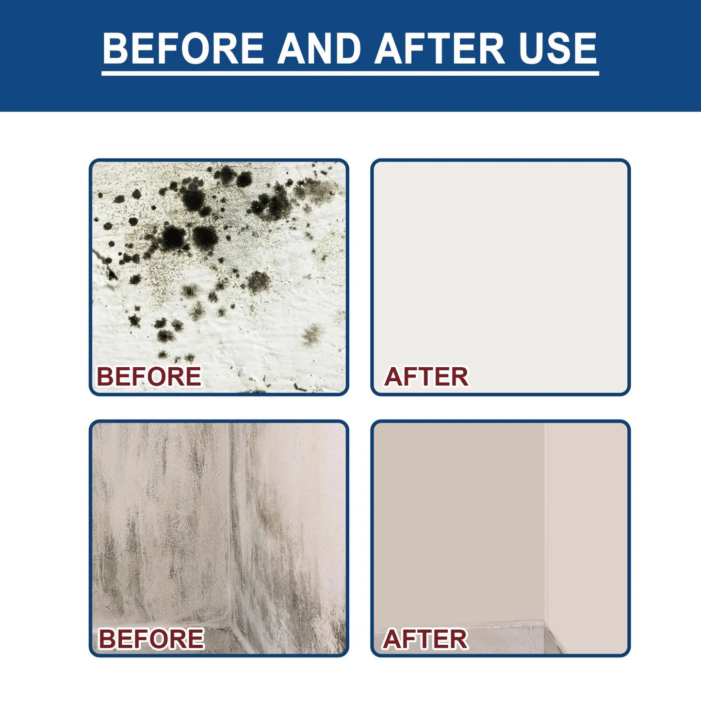 10pcs Mold Remover Gel Household Kitchen Toilet Wall Cleaning Cleaner Furniture Tile Dust Stain Removal Mildew Remover Agent