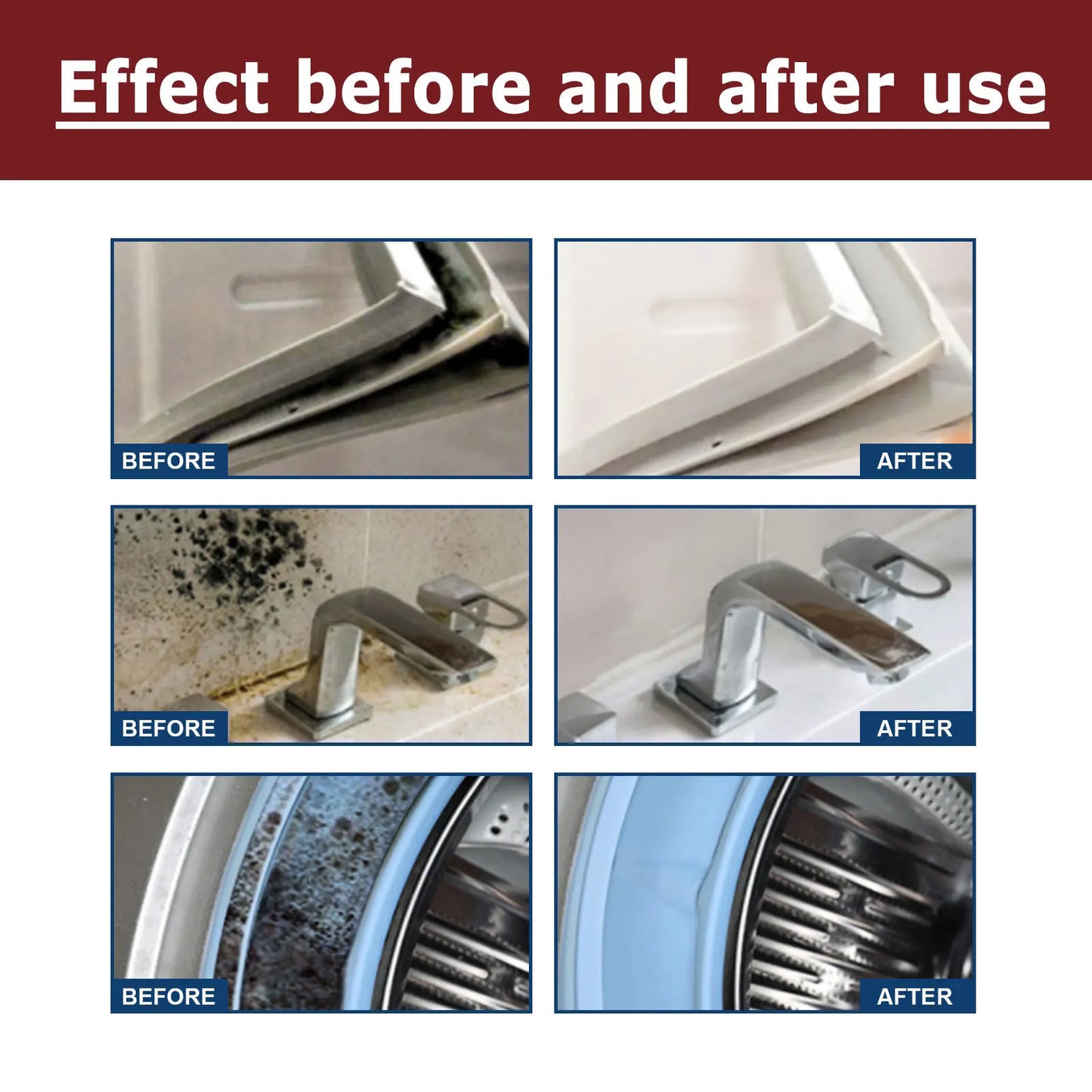 10pcs Mold Remover Gel Household Kitchen Toilet Wall Cleaning Cleaner Furniture Tile Dust Stain Removal Mildew Remover Agent