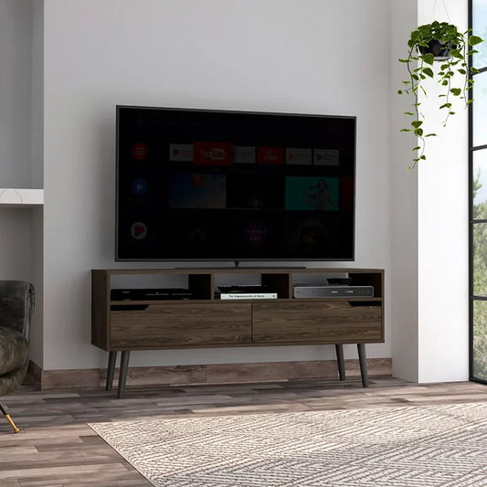 Hamburg TV Stand For TV´s up 60", Four Legs, Three Open Shelves
