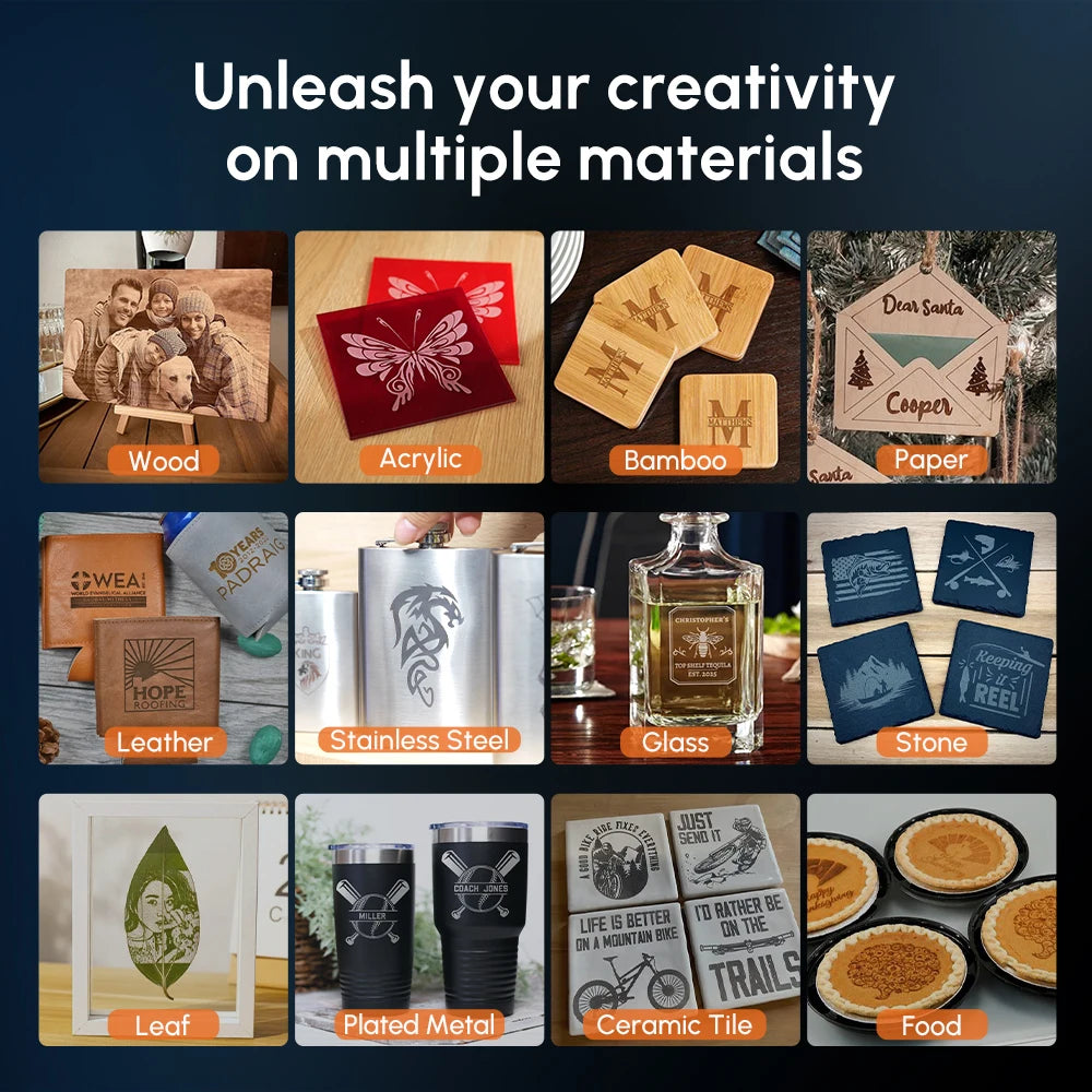 Cnc Laser Engraver Cutter Wood Printer 90W Laser Engraving And Cutting Machine Cnc Router Wifi Offline Metal Engraver Leather