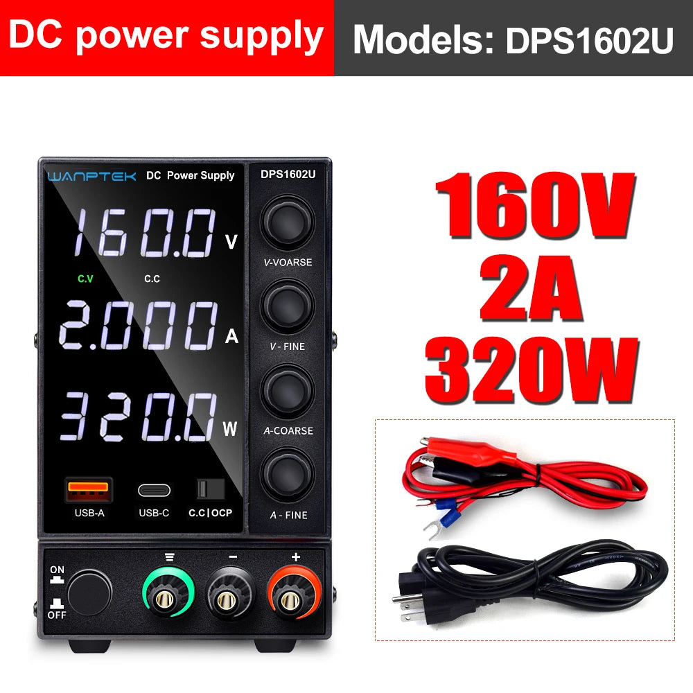 DC power supply adjustable 4 digit lab Bench power source 30V 10A 60V 5A AC switching Stabilized power supply Wanptek DPS3010U