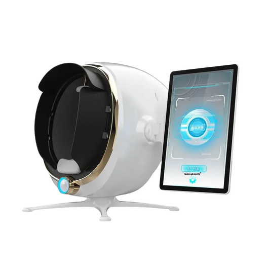 Bitmoji 3D skin analyzer Big Screen A6 Magic Mirror Skin Analyzer Machine Facial Skin Analysis With Handheld Skin Microimager