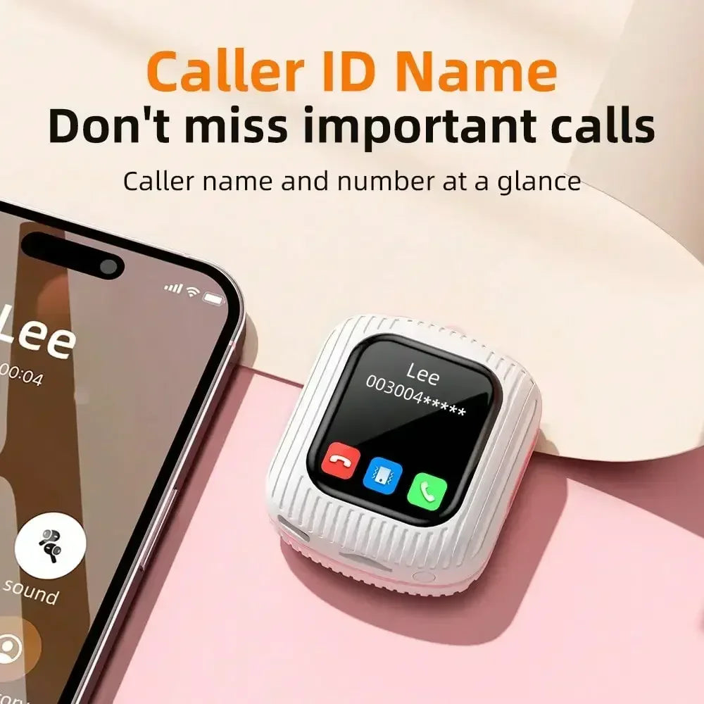 Intelligent wireless touch screen multifunctional earphones ENC noise cancelling Bluetooth earphones can be plugged into TF card