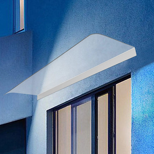Wall Mount Window Awning Door Canopy Awning PC Clear Rain Shelter 47.2*19.17in（L*W）