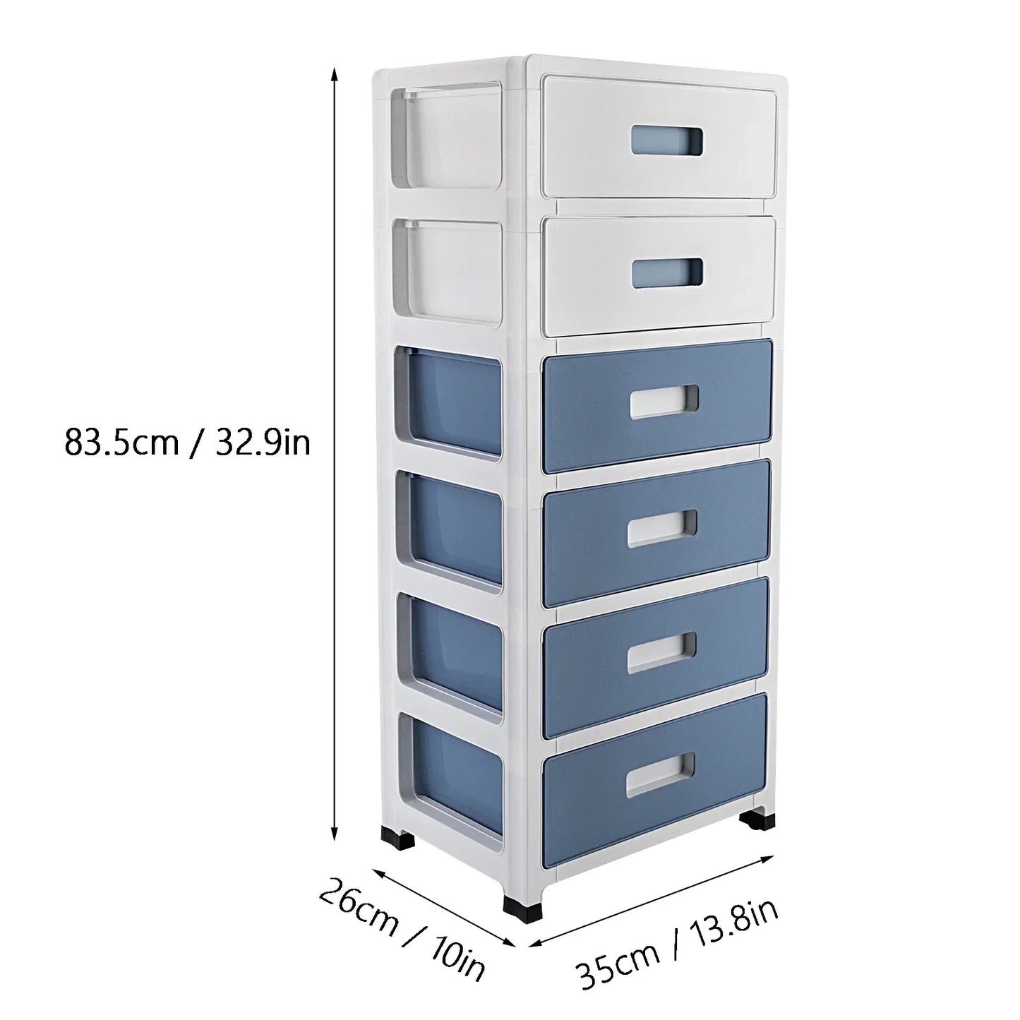 6-Drawer File Cabinet with Lockable Drawers Office Organizer with Silent Wheels Multi-Layer Storage Home & Office Filing Cabinet