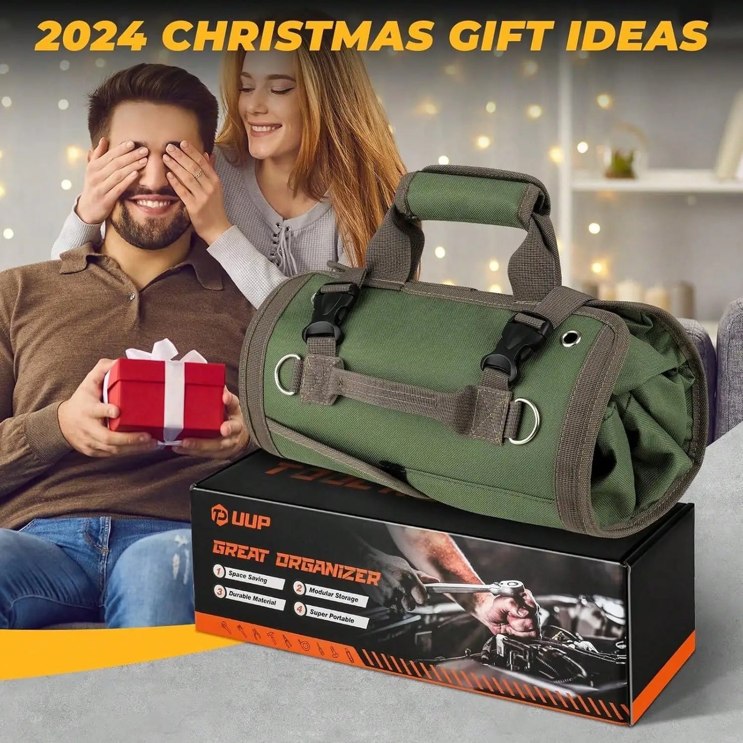 Tool Roll Bag Oxford Cloth, Roll Bag Storage Bag, Hardware Tool Storage Bag, With Removable Tool Bag, Waterproof, Waterproof