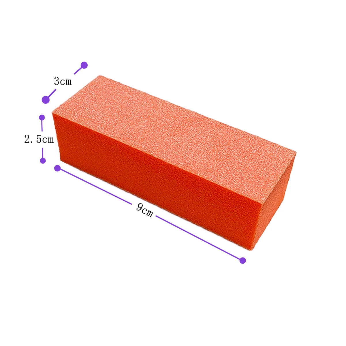 500Pcs/Carton Sponge Nail File Buffer Block Manicure Pedicure File Polishing