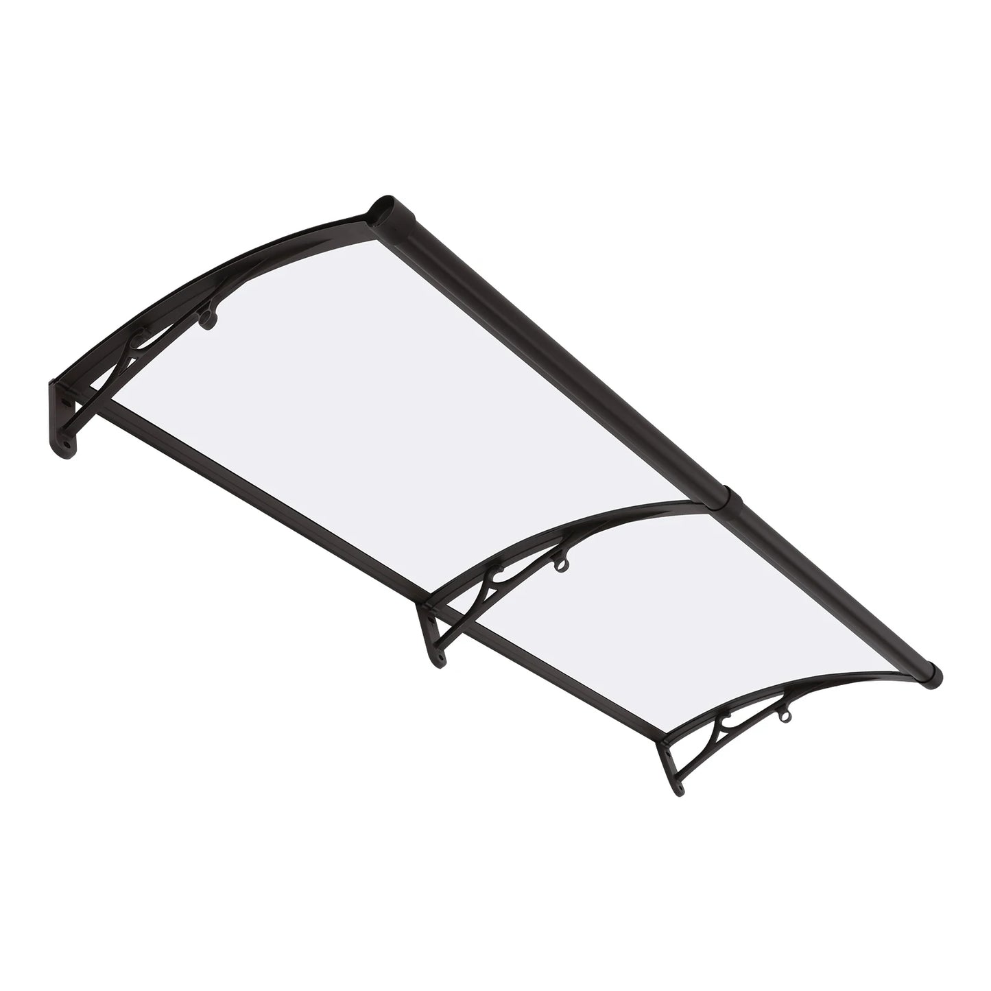 Modern Aluminum Alloy, PC Board Front Door Awning, Window Door Awning Canopy, Arched Rain Shelter