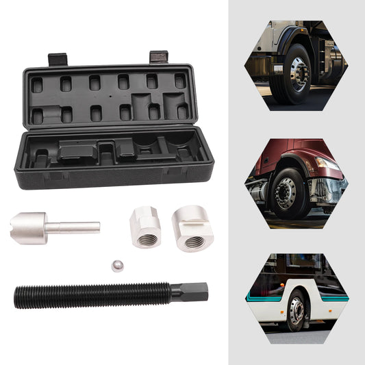 Dual Wheel Separator Kit Split-pulling Tool Two-wheel with Case 1-1/8" Diameter x 11 Threads Truck, Bus, Van