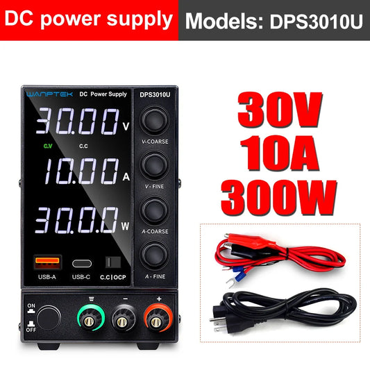 DC power supply adjustable 4 digit lab Bench power source 30V 10A 60V 5A AC switching Stabilized power supply Wanptek DPS3010U