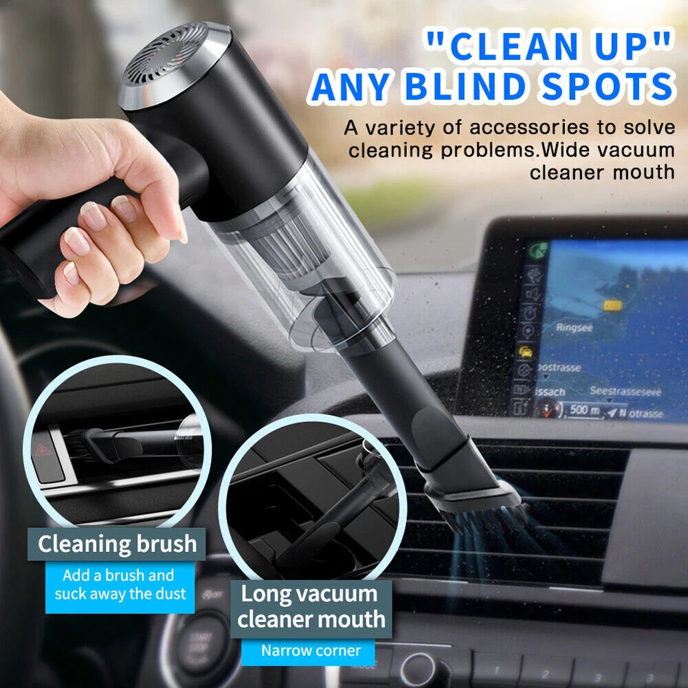 6000Pa Mini Portable Cleaner Dual Use Cordless Handheld Vacuum Cleaner 120W Powerful Portable Cleaning Machine for Car Household