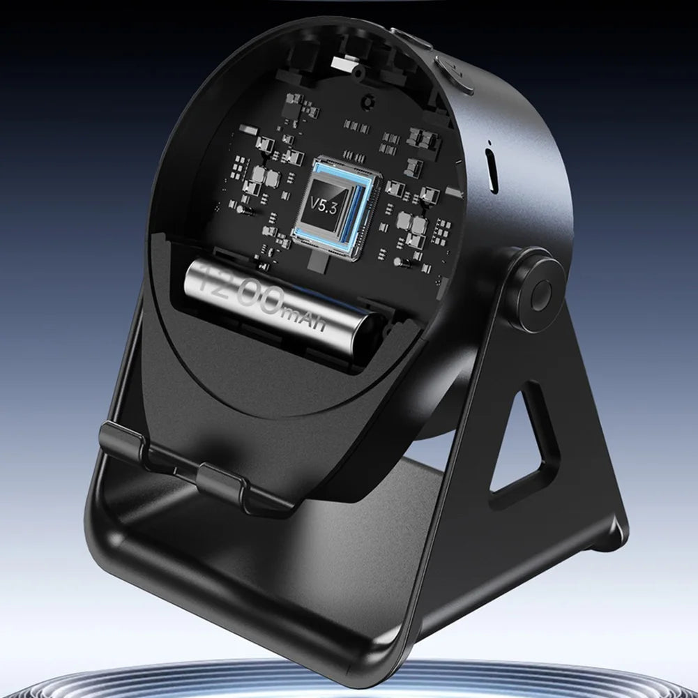 Wireless Induction Speaker with Bluetooth-compatible Speaker Stereo Sound Cell Phone Stand for Home and Outdoors