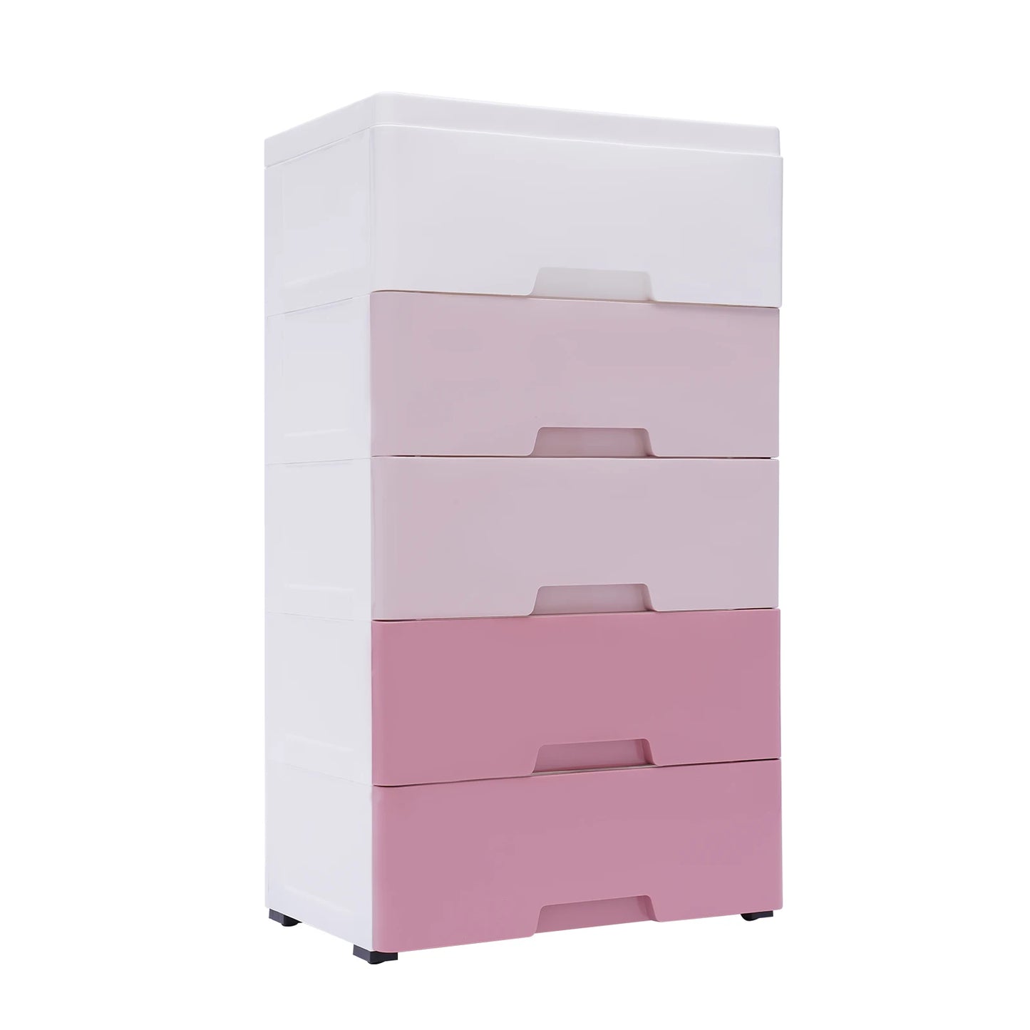 LOYALHEARTDY 5 Layer Clothes Cabinet Drawers Storage Bins Boxes Home PP Storage Small Pink Closet Toys Organizer Cupboard Shelf