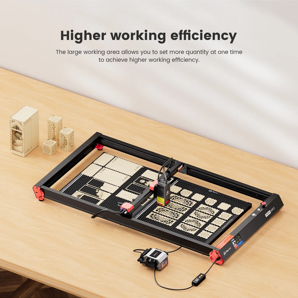 AlgoLaser DIY KIT /Alpha MK1/Alpha MK2 Y-Axis Extension Kit Laser Engraver Expand Working Area to 33.46" x 15.75"（850mm*400mm)