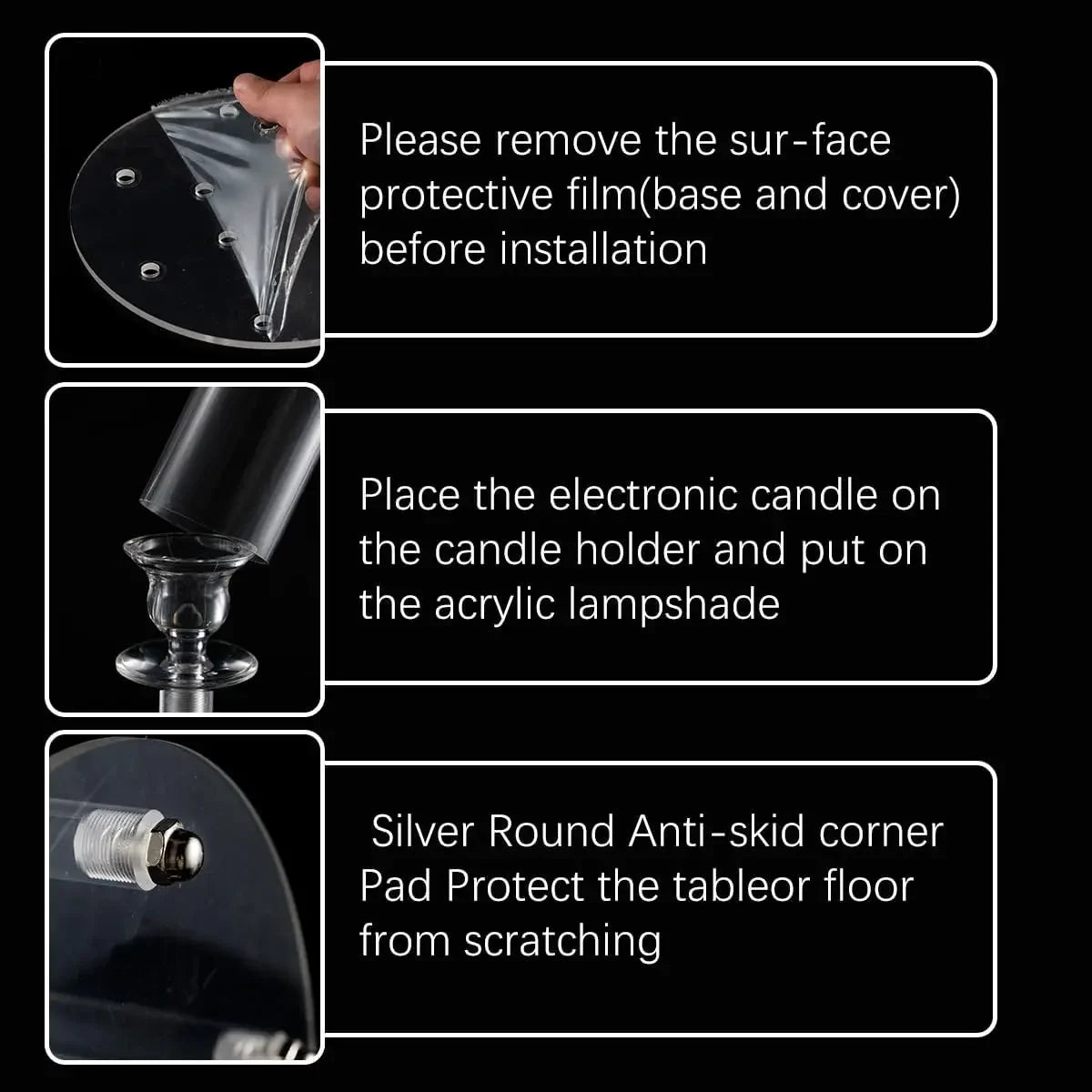 10Pcs Acrylic Candelabra Centerpiece 10 Arm Candelabras for Wedding Clear Candle for Tables Dinner Party