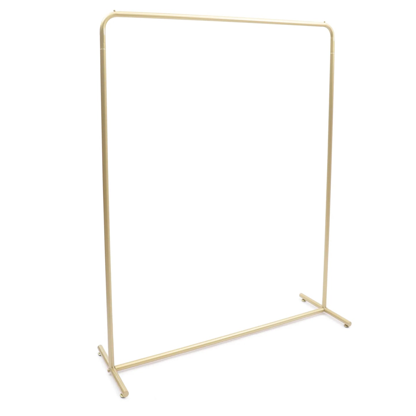 Sturdy Clothes Rack: High-Quality Materials, Rectangular Design for Strong Load Capacity, Stylish Gold Finish for Home or Store