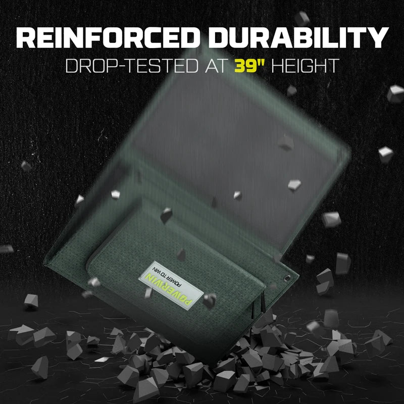 POWERWIN PWS30 Foldable 33W Solar Panel  ETFE High Efficiency,  Lightweight & Waterproof for Outdoor Camping/RV