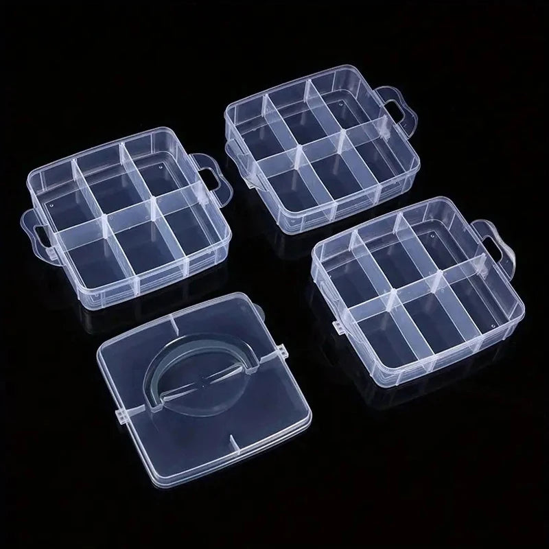 Transparent Jewelry Storage Box Large-Capacity Finishing Box Necklace Ring Stud Earrings Storage Box Jewelry Box Ornament Box