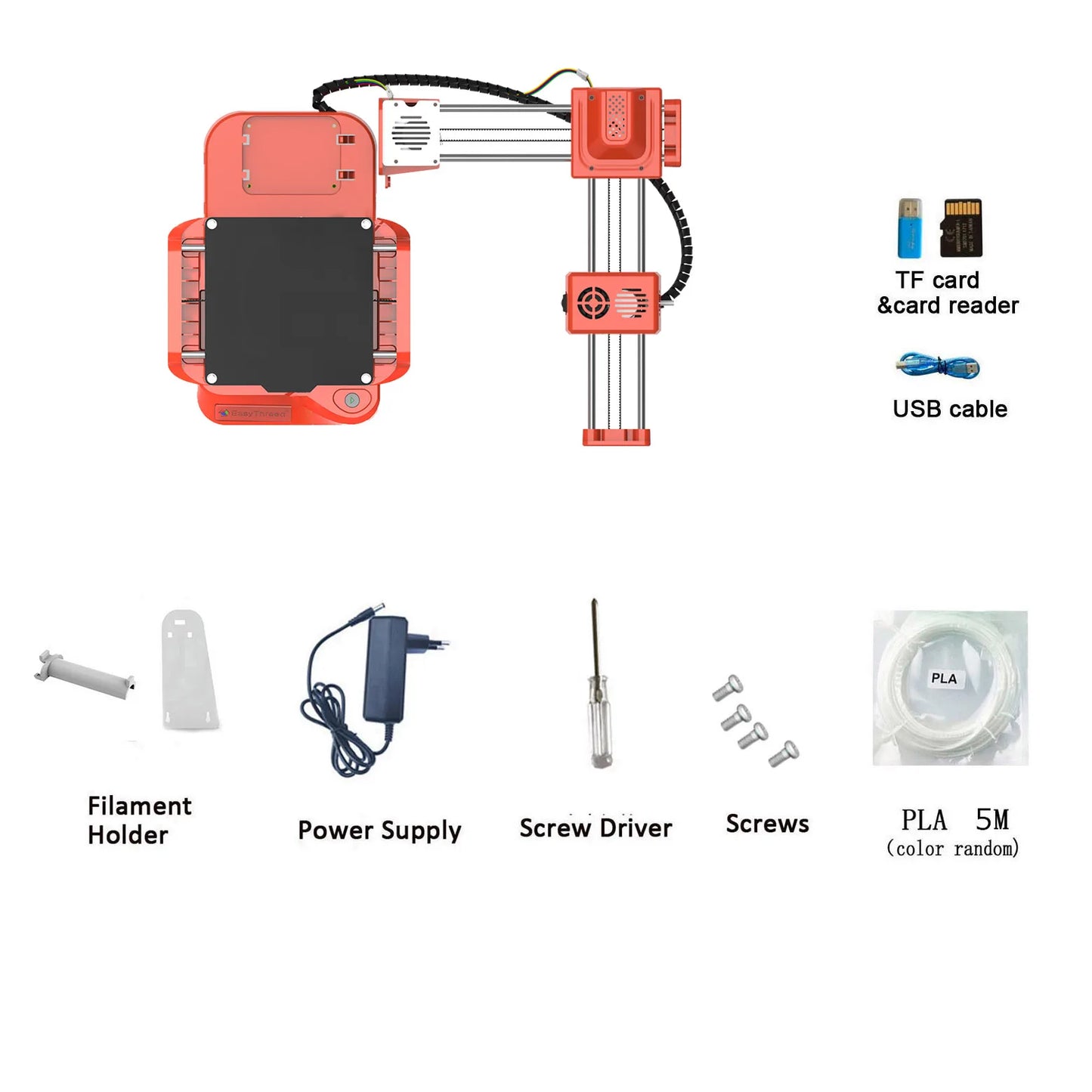 K7 EasyThreed Mini 3D Printer Kit DIY Complete Simple 3d Printing Machine K9 EasyThreed For Kids And Beginner
