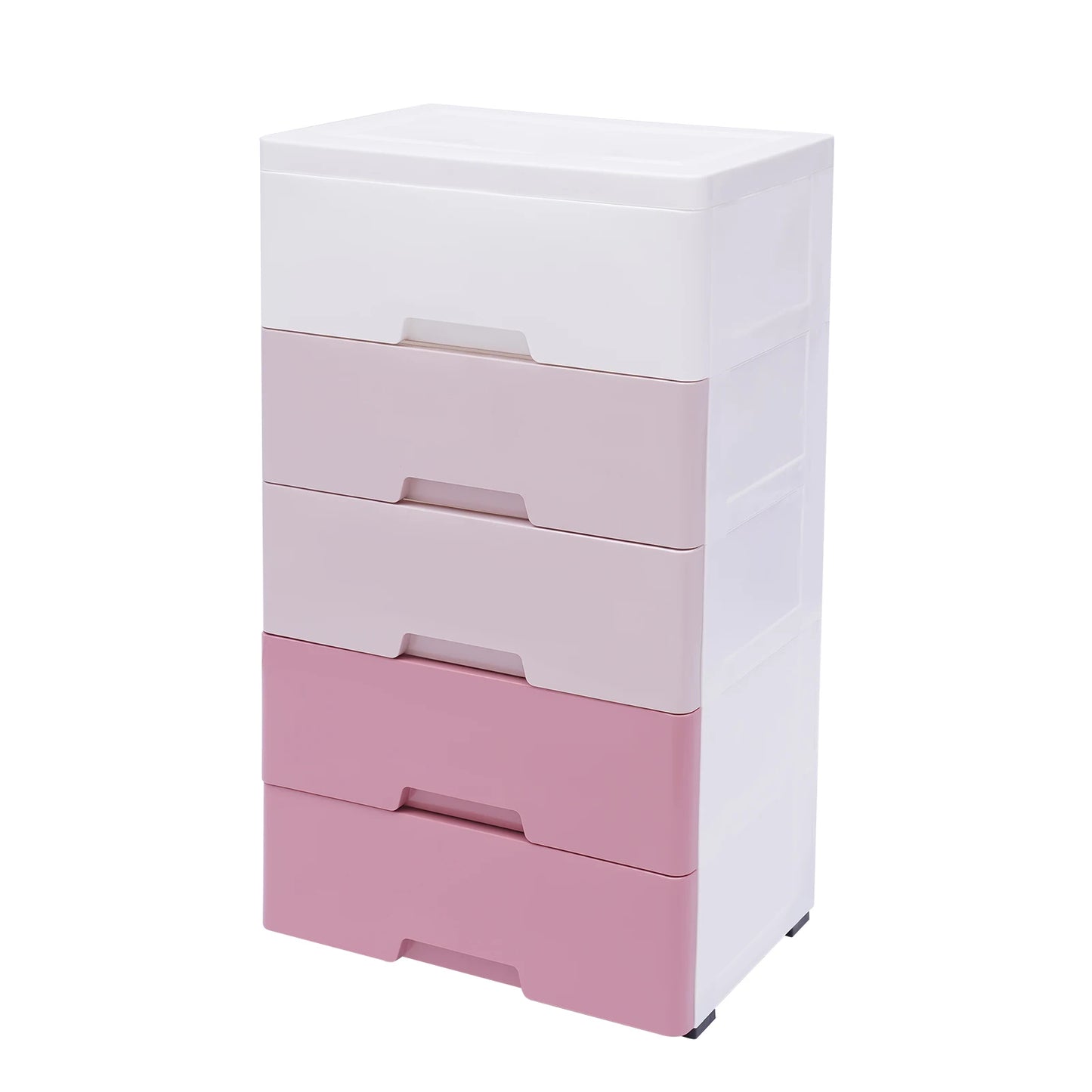LOYALHEARTDY 5 Layer Clothes Cabinet Drawers Storage Bins Boxes Home PP Storage Small Pink Closet Toys Organizer Cupboard Shelf