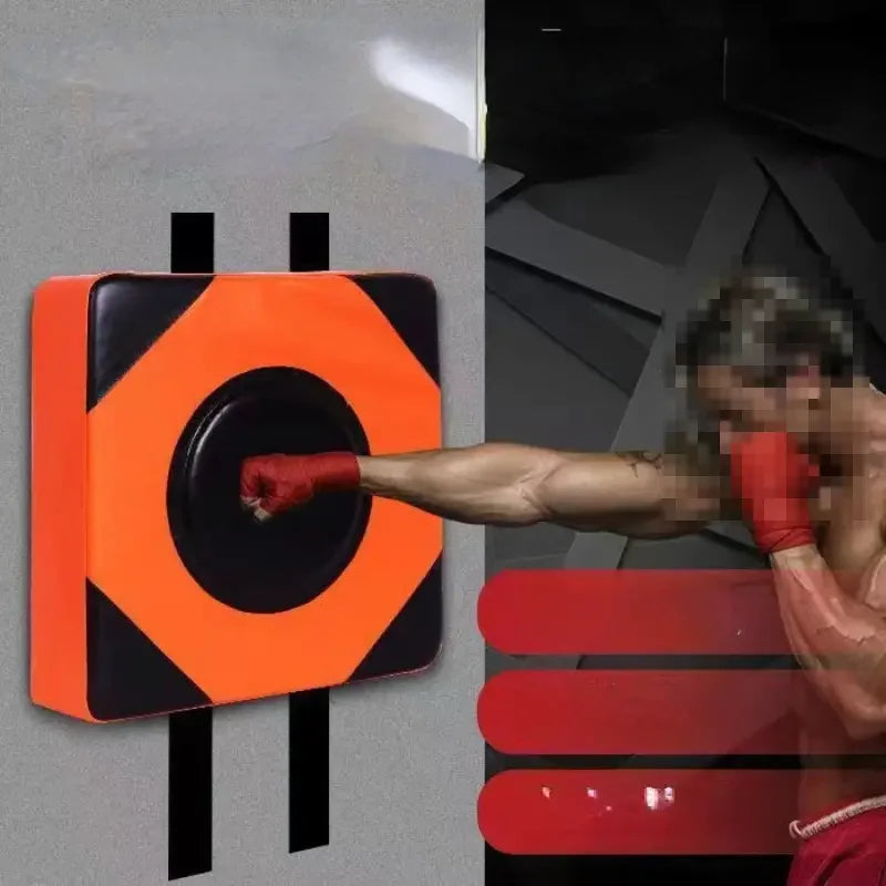 Square Wall Target PU Leather Boxing Training Sandbag Adjustable Height Wall Punching Pad Wall Sandbag for Fitness Taekwondo