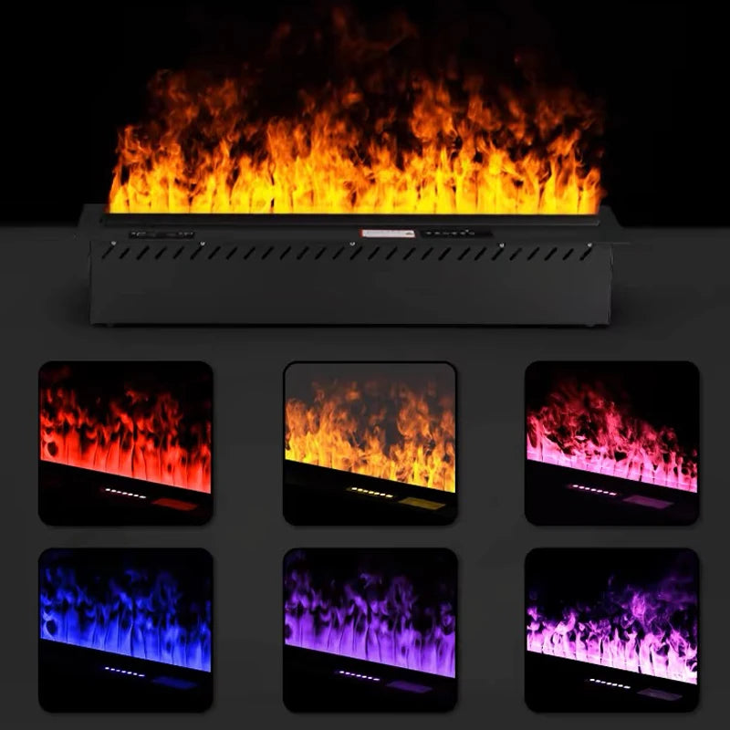 Smart water vapor fireplace, 3D flame effect, Tuya APP control,simulated burning wood sound, environmentally friendly humidifier
