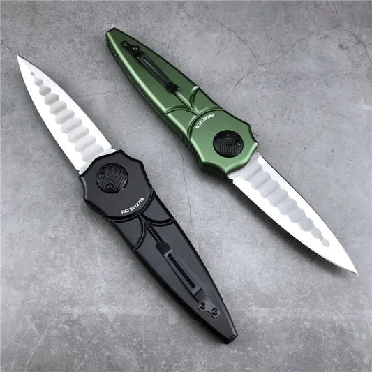 2 Colors EDC Hand Tools Pocket Folding Knife D2 Blade Aviation Aluminum Alloy 6061 Handle Outdoor Cutting Knives Tools Gifts