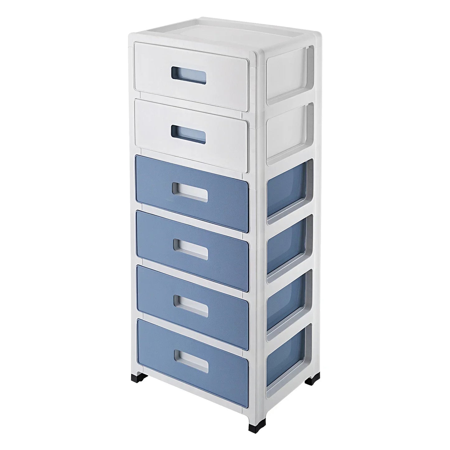 6-Drawer File Cabinet with Lockable Drawers Office Organizer with Silent Wheels Multi-Layer Storage Home & Office Filing Cabinet