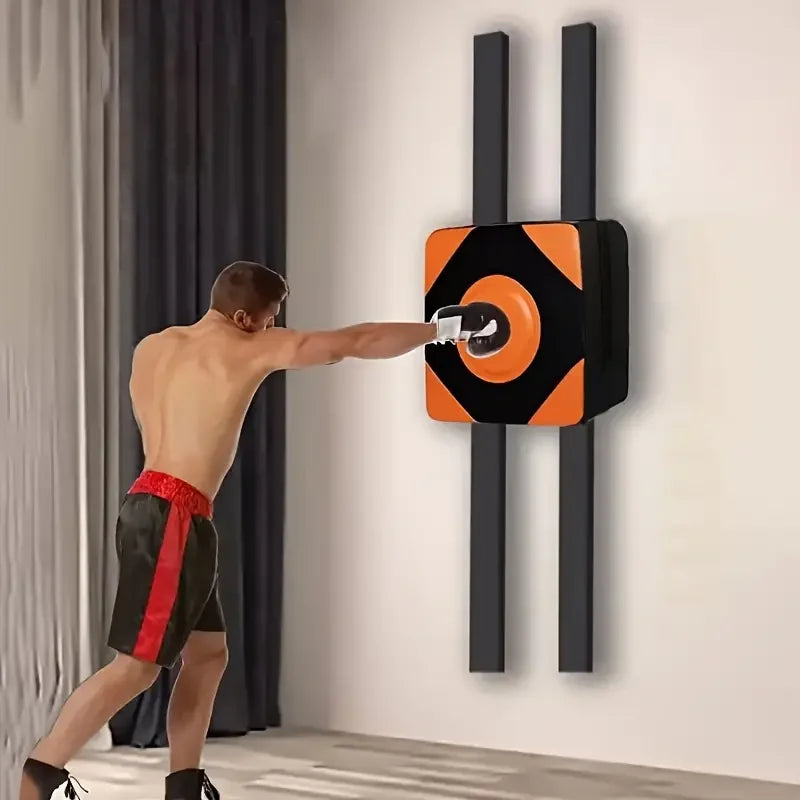 Square Wall Target PU Leather Boxing Training Sandbag Adjustable Height Wall Punching Pad Wall Sandbag for Fitness Taekwondo