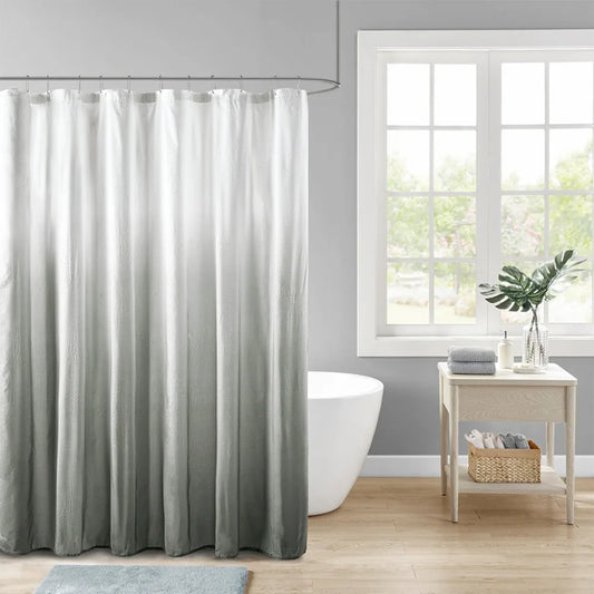 Ombre Printed Seersucker Shower Curtain 72x72" Bathroom Products