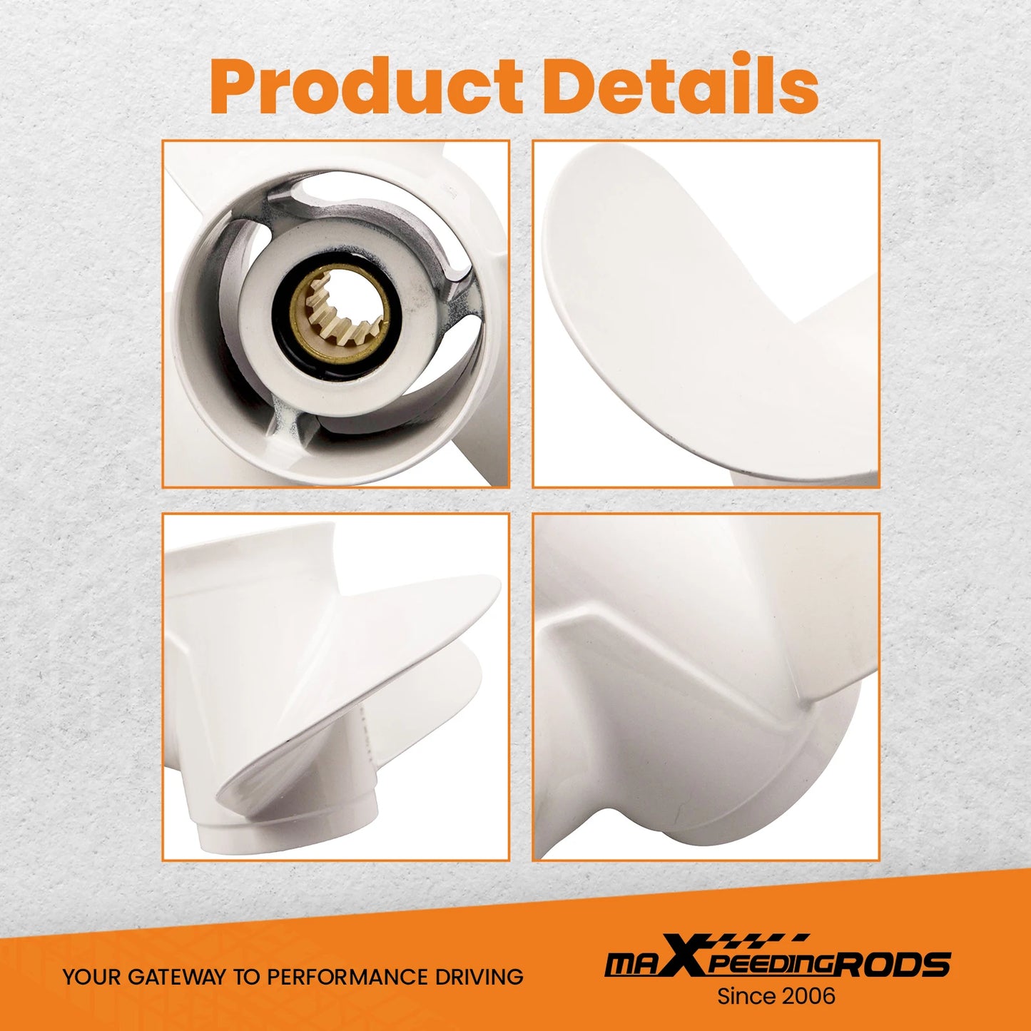 Boat Propeller for Yamaha 30hp Motor 11 1/8x13-G 3 Blade Aluminum 69W-45945-00-00 200340TLRB