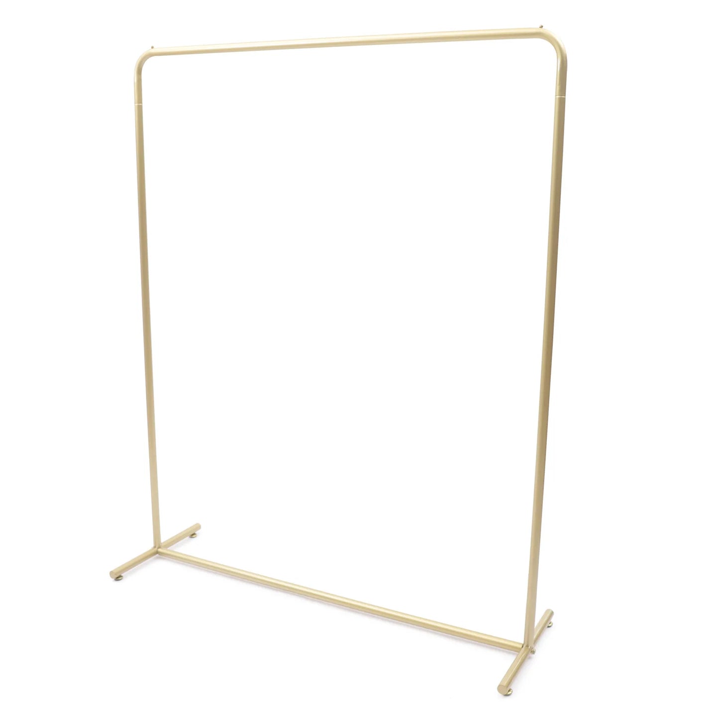 Sturdy Clothes Rack: High-Quality Materials, Rectangular Design for Strong Load Capacity, Stylish Gold Finish for Home or Store