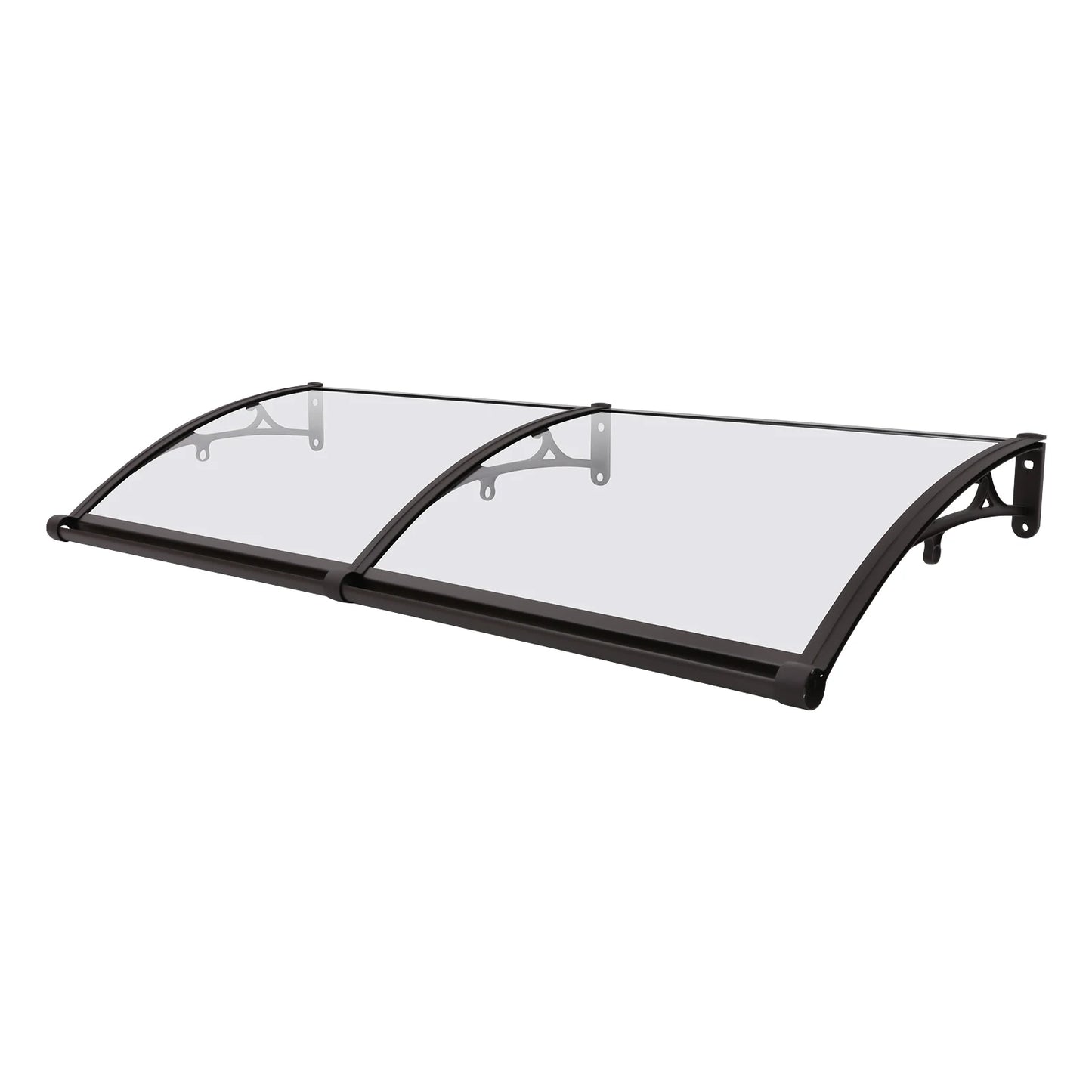 Modern Aluminum Alloy, PC Board Front Door Awning, Window Door Awning Canopy, Arched Rain Shelter