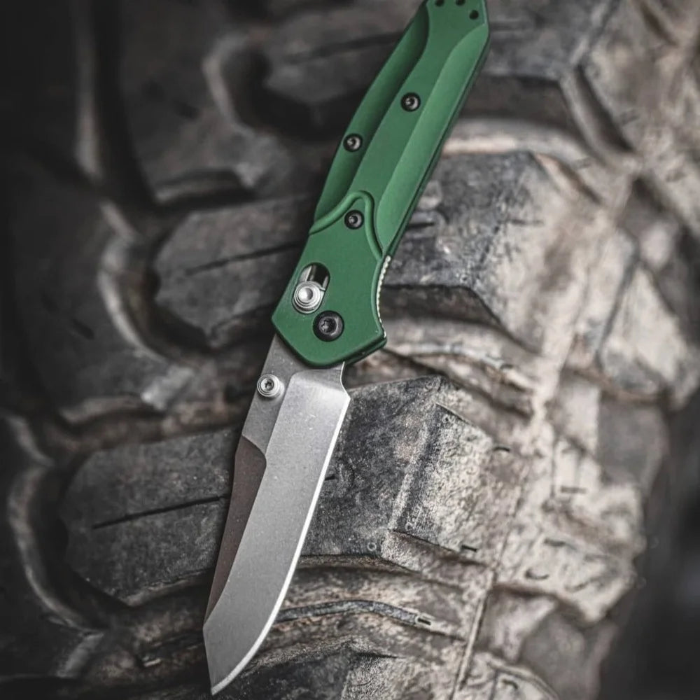 BM 940 Portable Folding Knife D2 Steel Blade Aluminum Alloy Handle Outdoor Camping Survival Tactics EDC Pocket Knife Men's Gift