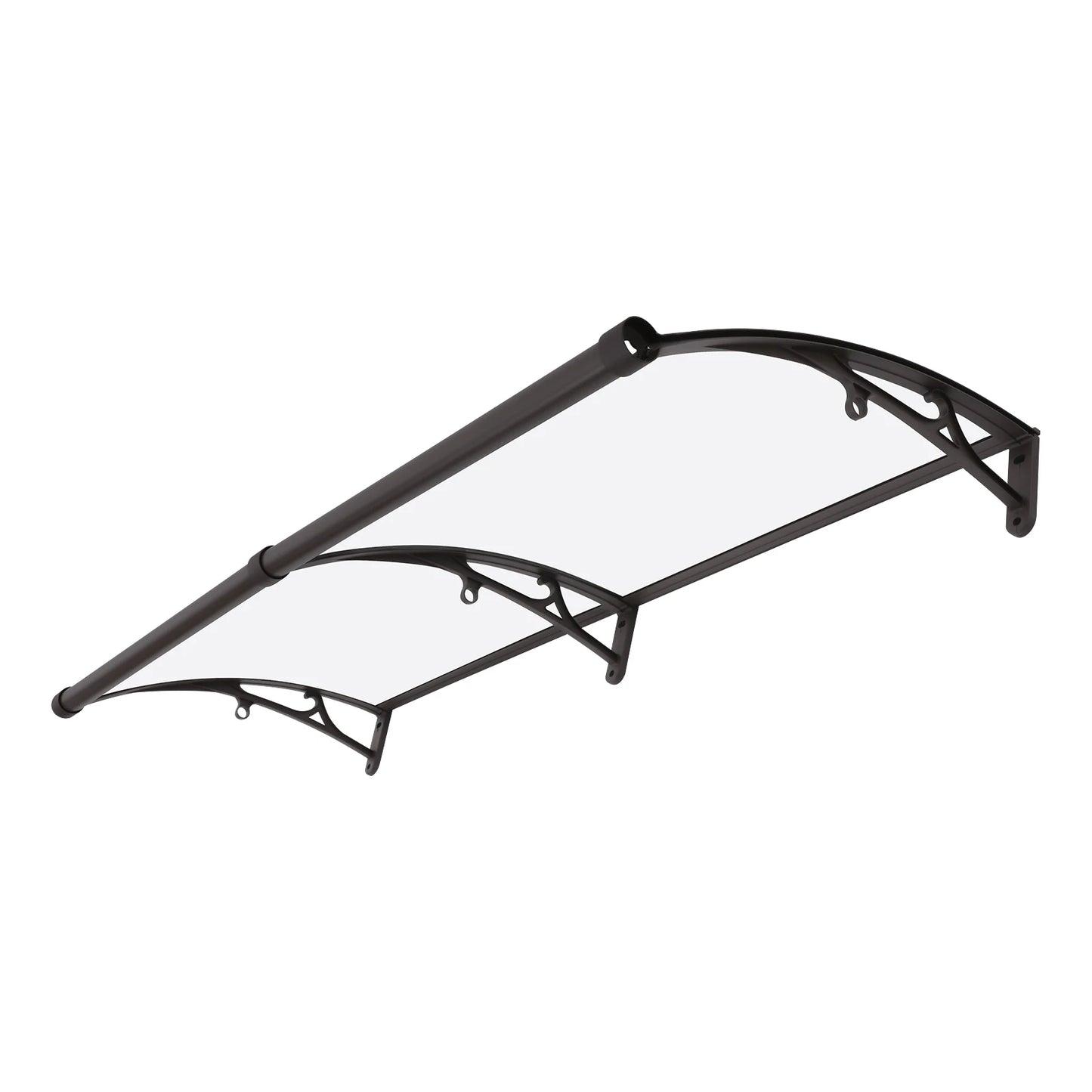 Modern Aluminum Alloy, PC Board Front Door Awning, Window Door Awning Canopy, Arched Rain Shelter