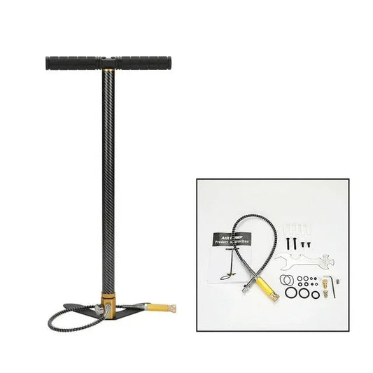 Gift Oil Water Separator, Mini Air Compressor High Pressure 3 Stage Pump Car Hand Operated Air Pump Hunting 300bar 30mpa 4500psi