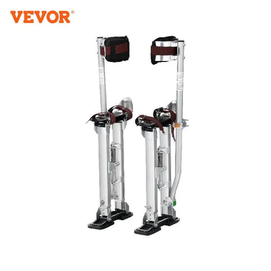 SucceBuy Drywall Stilts 18''/36''Adjustable Aluminum Tool Stilts with Protective Knee Pads Non-Slip Work Stilts for Home