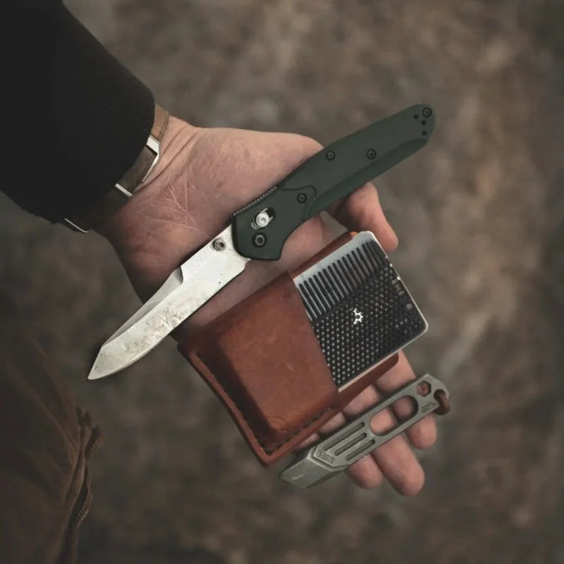 BM 940 Portable Folding Knife D2 Steel Blade Aluminum Alloy Handle Outdoor Camping Survival Tactics EDC Pocket Knife Men's Gift