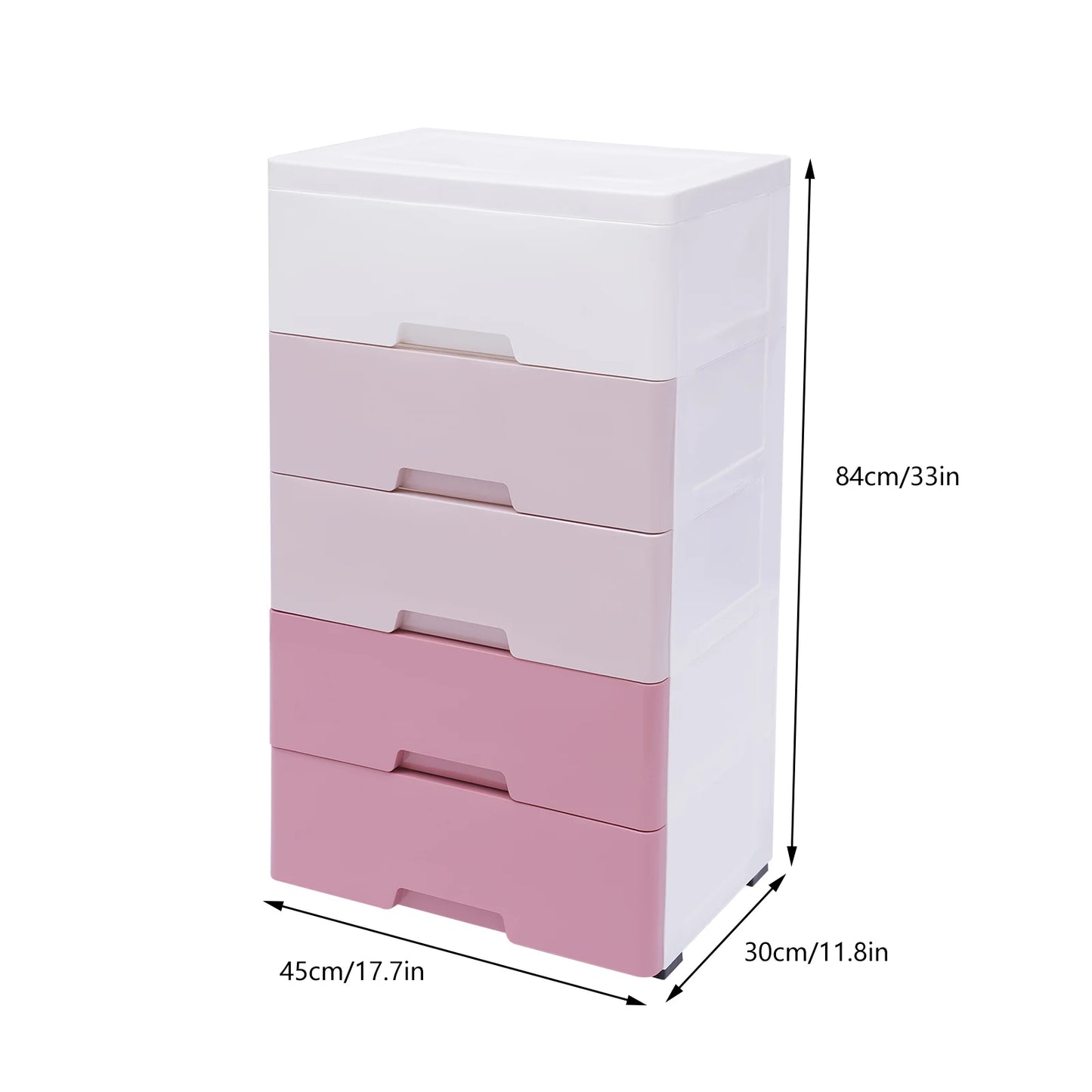 LOYALHEARTDY 5 Layer Clothes Cabinet Drawers Storage Bins Boxes Home PP Storage Small Pink Closet Toys Organizer Cupboard Shelf