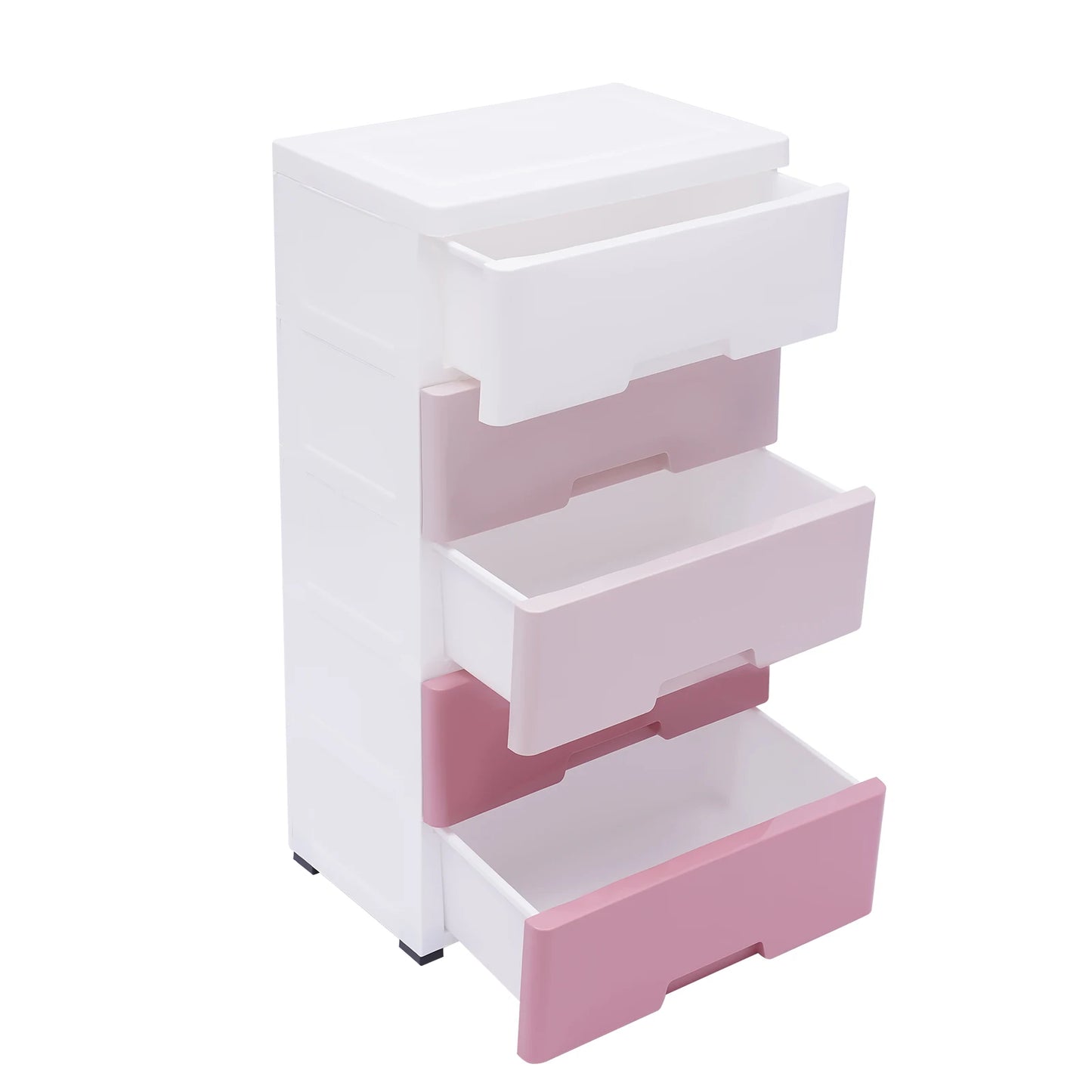 LOYALHEARTDY 5 Layer Clothes Cabinet Drawers Storage Bins Boxes Home PP Storage Small Pink Closet Toys Organizer Cupboard Shelf