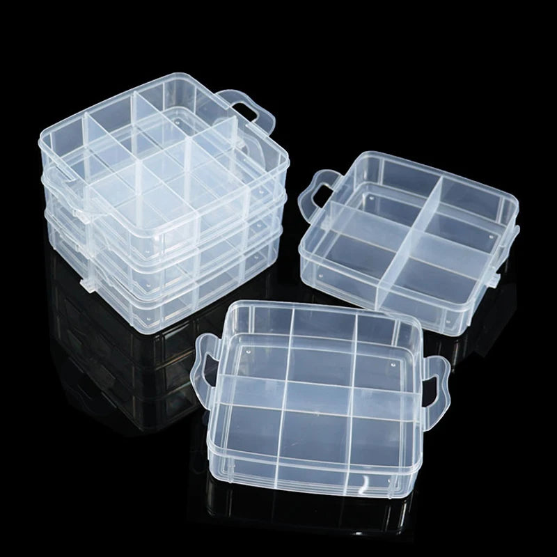 Transparent Jewelry Storage Box Large-Capacity Finishing Box Necklace Ring Stud Earrings Storage Box Jewelry Box Ornament Box